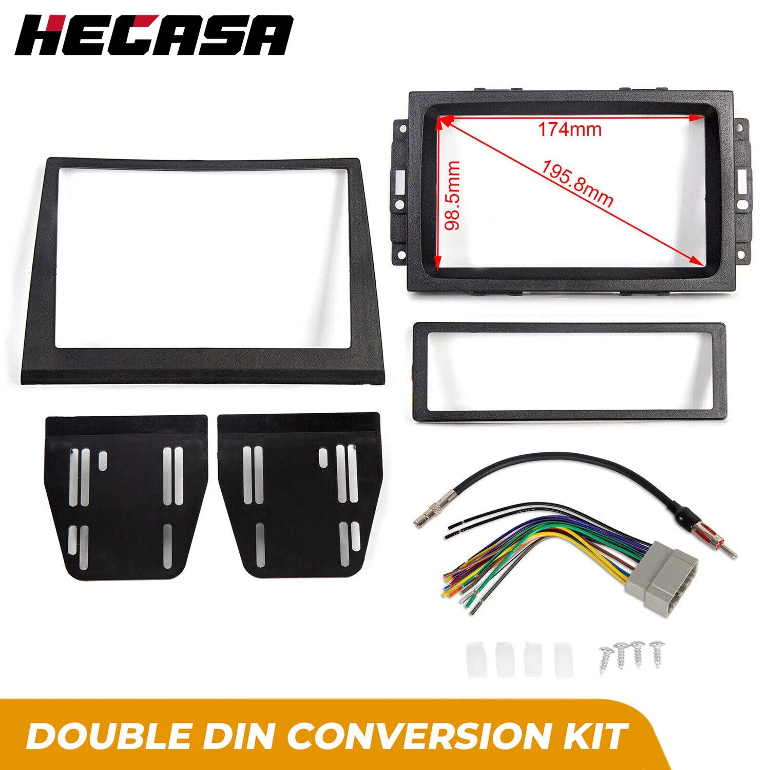 Double Din Dash Kit for Chrysler Dodge Jeep (YYYY–YYYY)