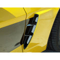 Perforated Front Side Vent Grilles w/Polished Vent Spears for 05-13 Corvette Z06