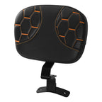 Front Driver Backrest for Harley Road Street Glide (2009–2024) Black Orange
