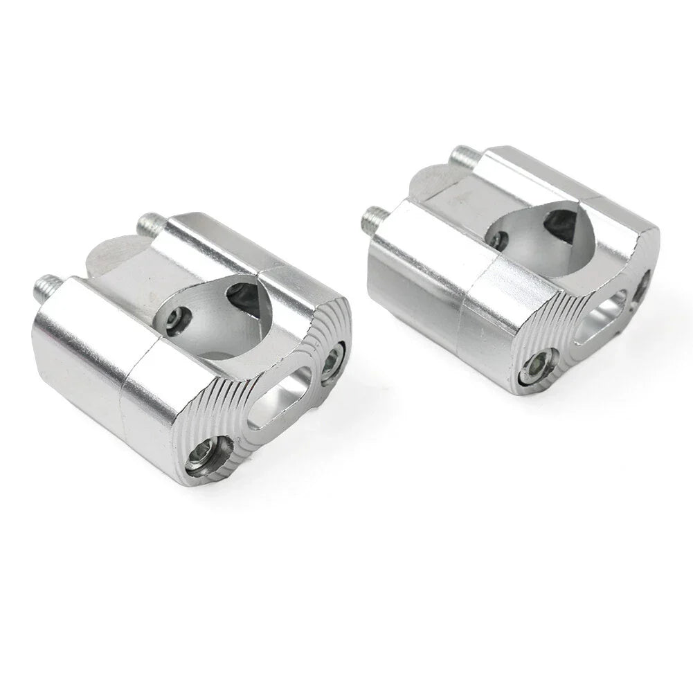 7/8 to 1-1/8 Handlebar Fat Bar Mount Clamps Risers for Dirt Pit Bike ATV