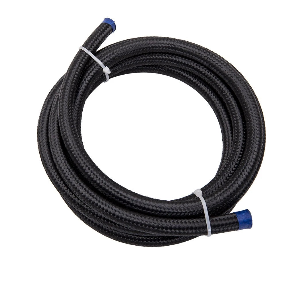 3/8 Fuel Line Hose with 6AN Fitting and Clamp for Universal Applications