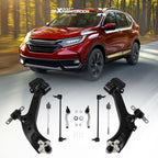Set of 8 Front Lower Control Arms Sway Bar Tie Rods for Honda CR-V (2015–2016)