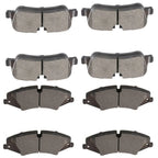 Set of 8 Ceramic Brake Pads for Land Rover Range Rover Sport (2010–2016)