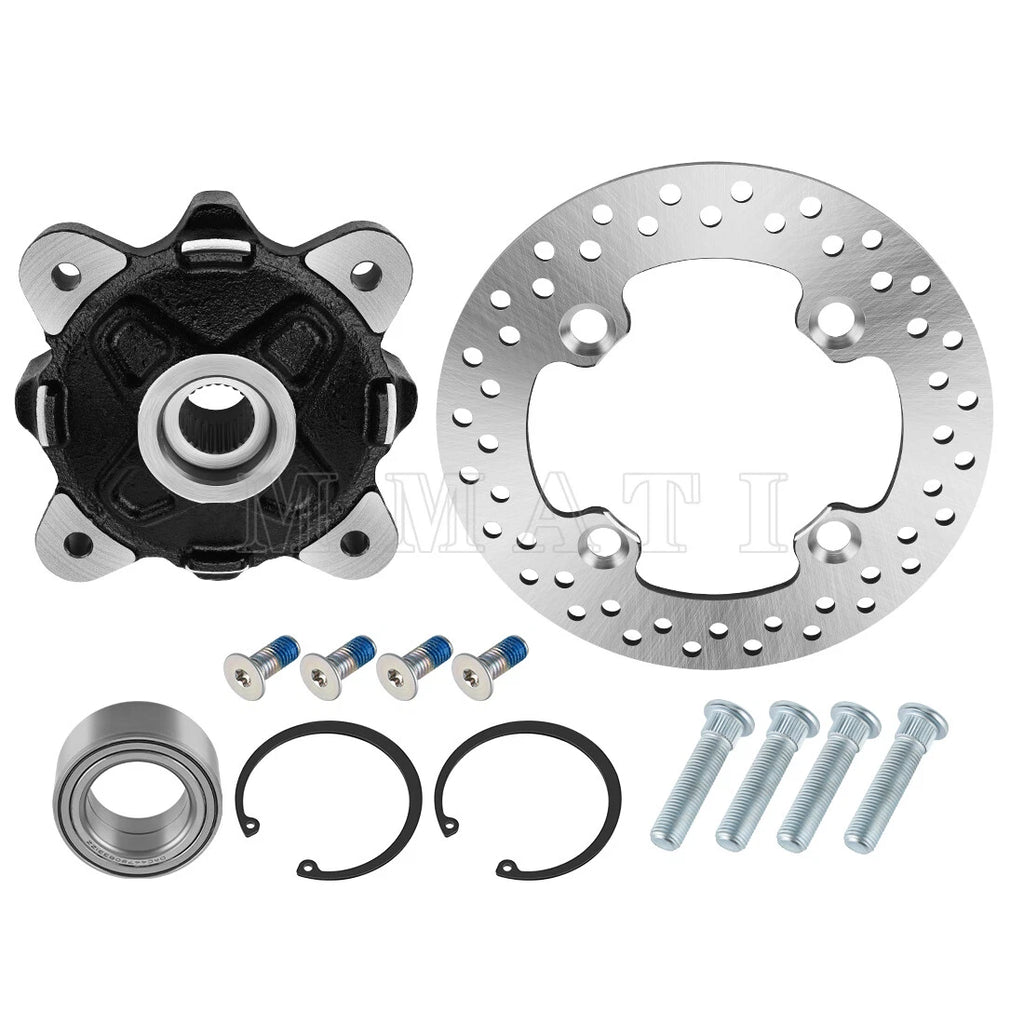 Front Wheel Hub & Bearing & Brake Disc Rotors for Polaris ACE 570 900 (2017–2019)