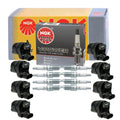 Set of 8 NGK Ignition Coils & V-Power Spark Plugs for Cadillac Chevrolet