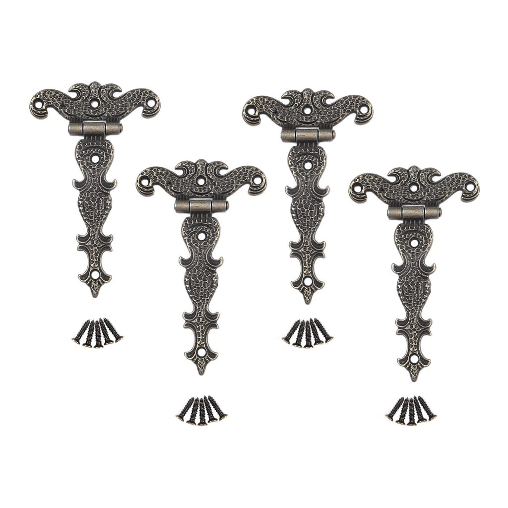 Set of 4 Zinc Alloy Hinges for Vintage Applications