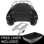 Trunk Backrest Speakers Rack Mount for Harley Touring (2014–2023) Matte Black