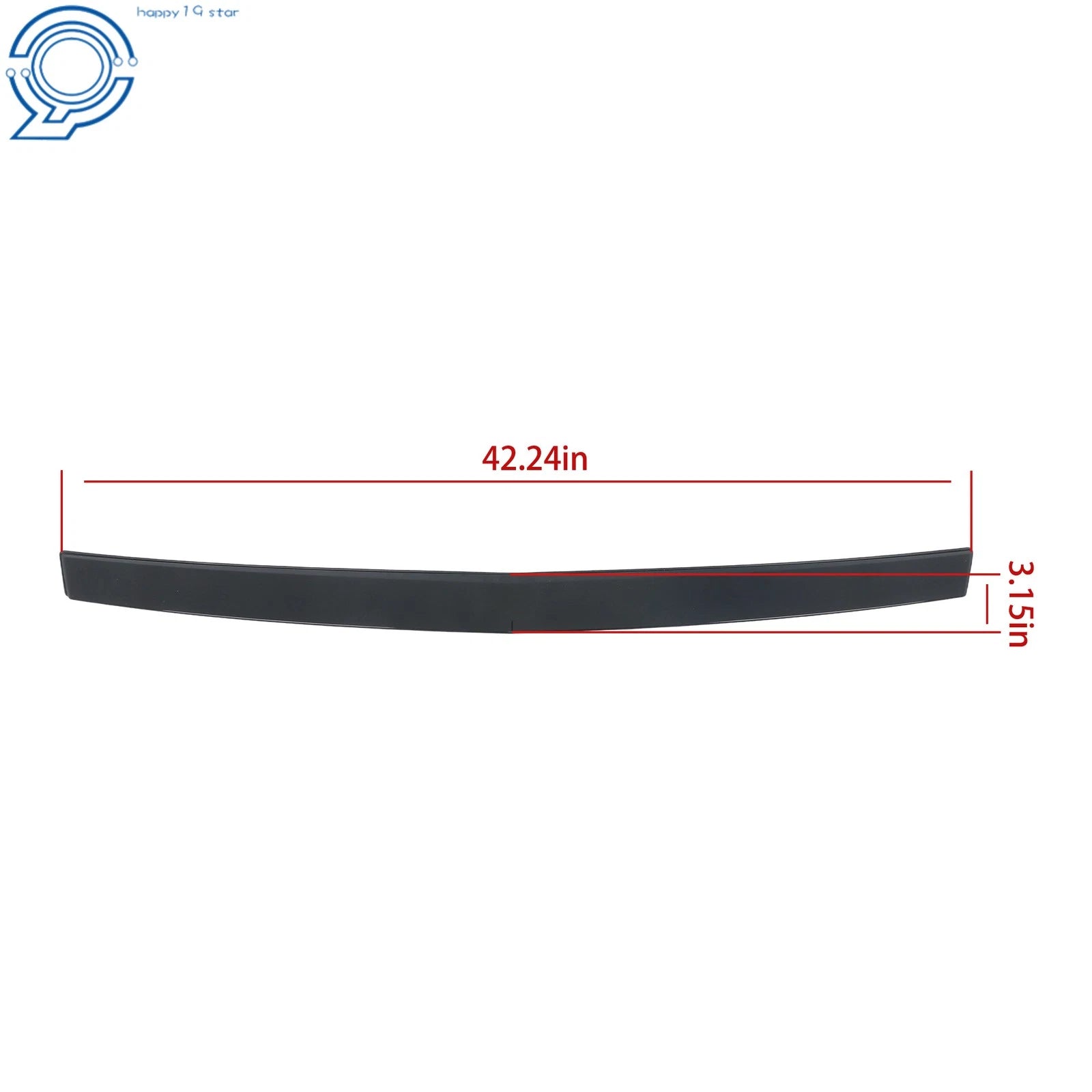 Gloss Black Front Hood Molding Trim for Cadillac Escalade (2007–2014)