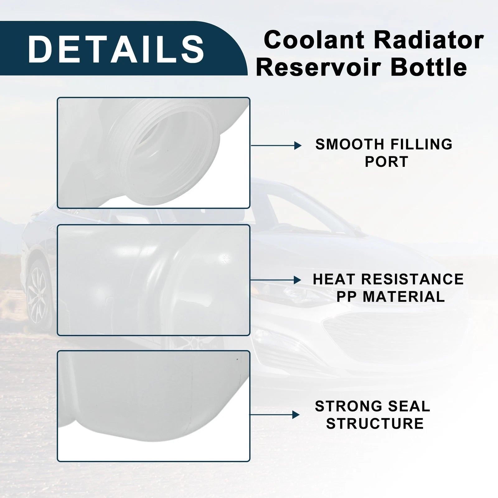 Coolant Expansion Recovery Overflow Tank No.13220124 for Buick LaCrosse (2010–2016)