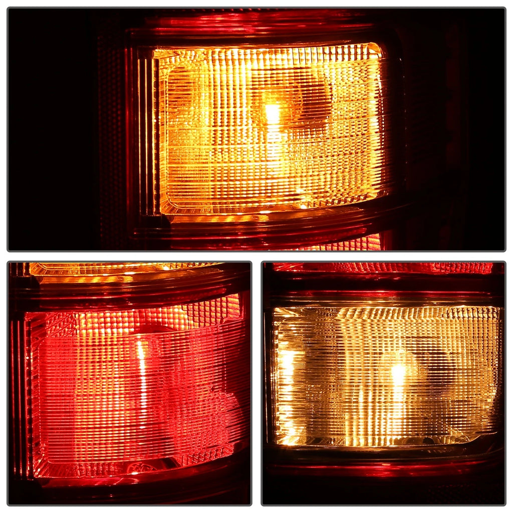 Chrome Red Right Side Tail Light Assembly for Ford F-150 (2021–2023)