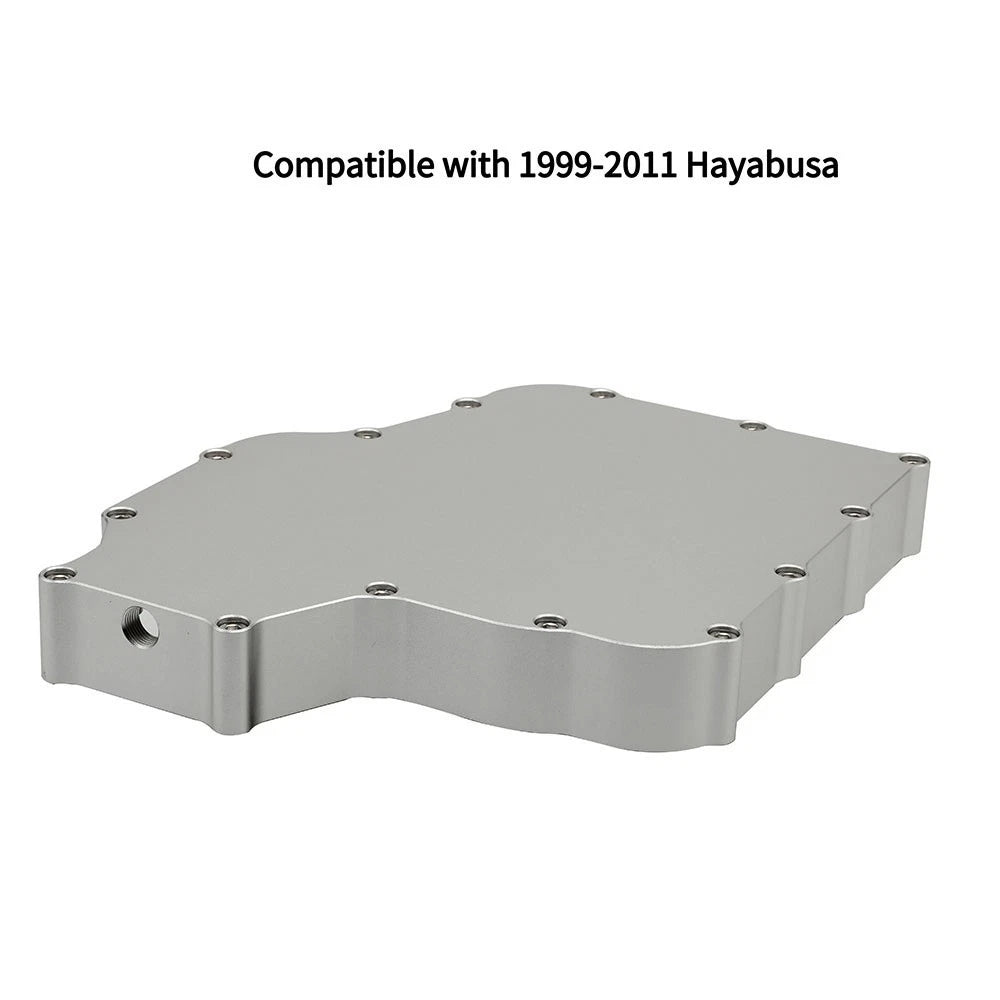 Silver Oil Pan with Pick Up for Suzuki GSXR 1300 Hayabusa (1999–2011)