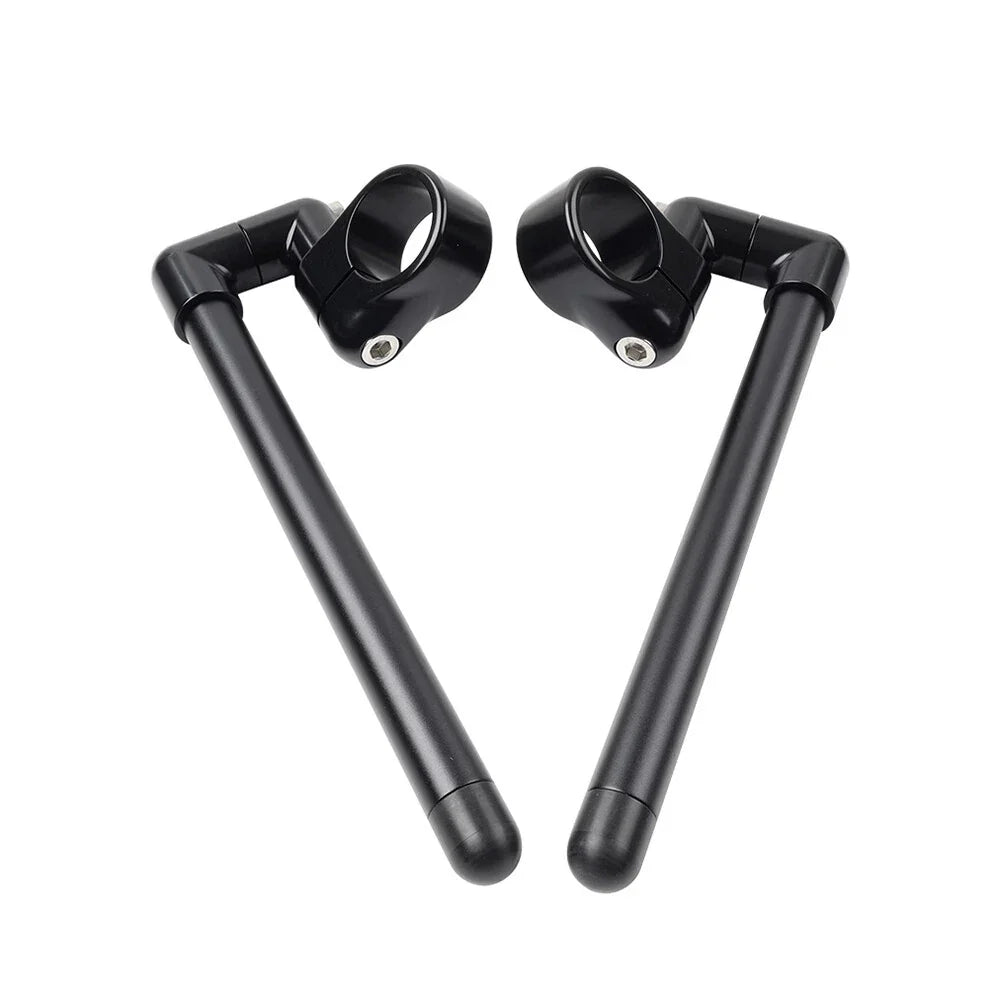 46MM Black Cafe Racer 7/8" Clip-On Handlebar for Motorcycle