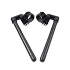 46MM Black Cafe Racer 7/8" Clip-On Handlebar for Motorcycle
