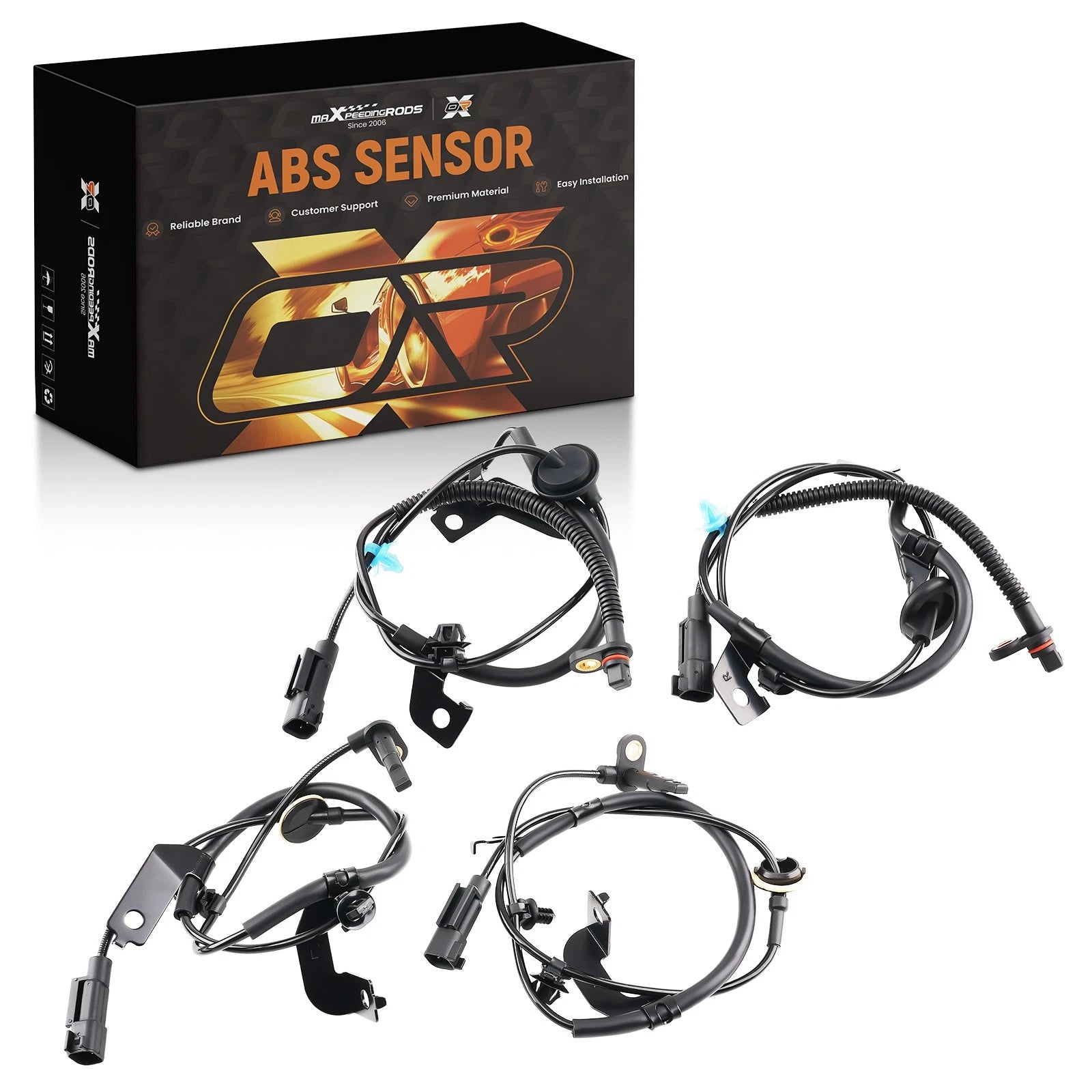 ABS Wheel Speed Sensor Set of 2 for Dodge Caliber Jeep Compass Patriot (2007–2012)