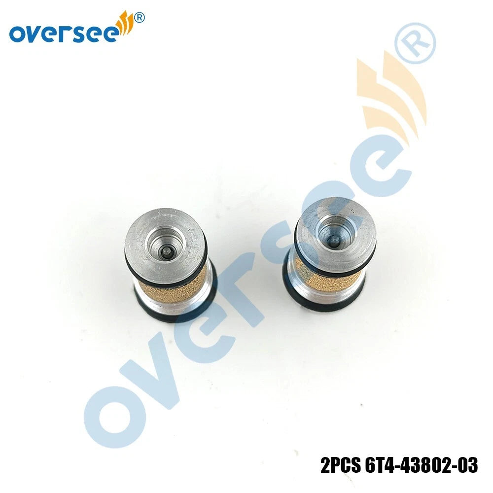 2Pcs Valve Sub Assembly for Yamaha Outboard 50-90HP (1990–2000) 6T4-43802