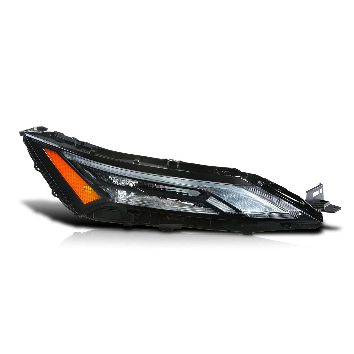 Right Side LED DRL Headlight for Nissan Rogue (2021–2024) Black Housing