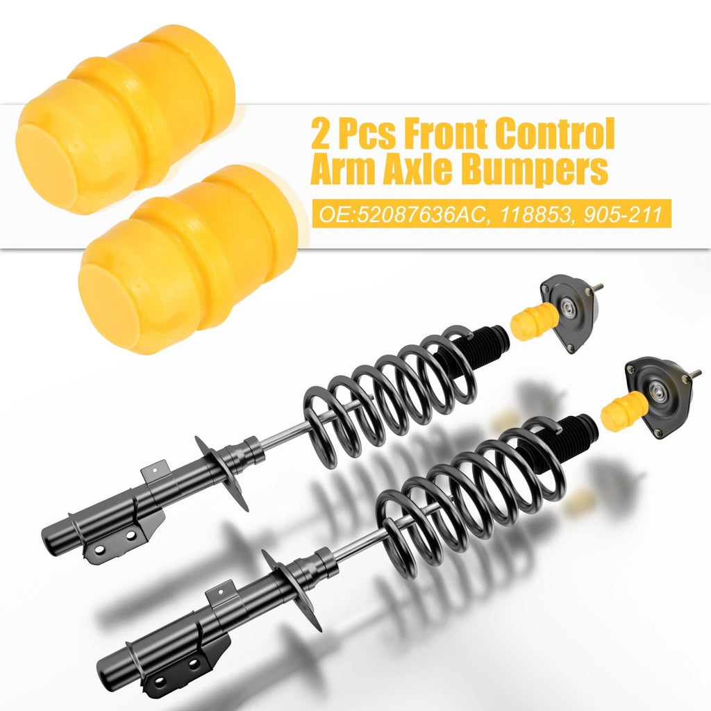 2X 52087636AC Front Control Arm Axle Bumpers for Dodge Ram 3500 (1994–2002)