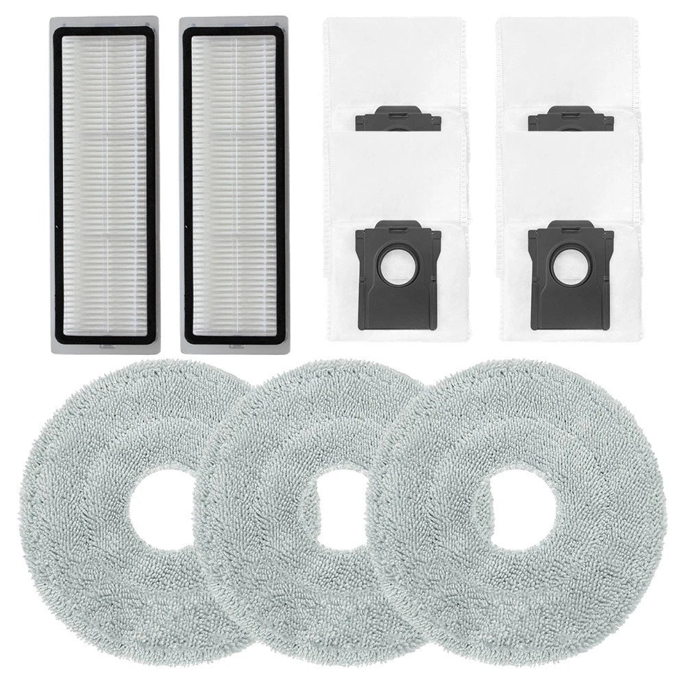 Complete Filter Mop Cloth Dust Bag Kit for Cecotec Conga X100 (2018–2023)