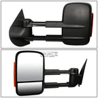 Pair of Towing Mirrors for Silverado/Sierra (2007–2013) - Black, LED Signal