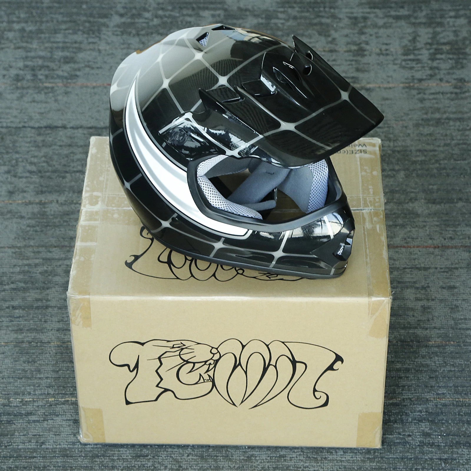 Youth Full Face Helmet for Motocross Dirt Bike ATV (S, M, L, XL)