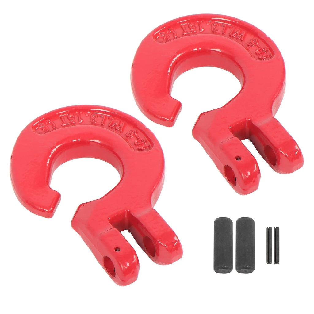 Set of 2 G80 Logging Chain Choker Hooks 6900Lbs Working Load Limit