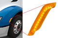 Driver Side Amber LED Fender Turn Signal Light for Peterbilt 579 587 (2016–2022)