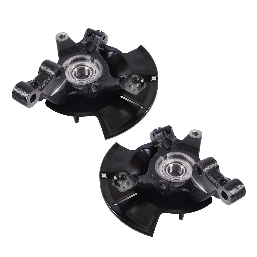 Front Left & Right Steering Knuckle & Wheel Hub Bearing for Ford Edge (2007-2014)