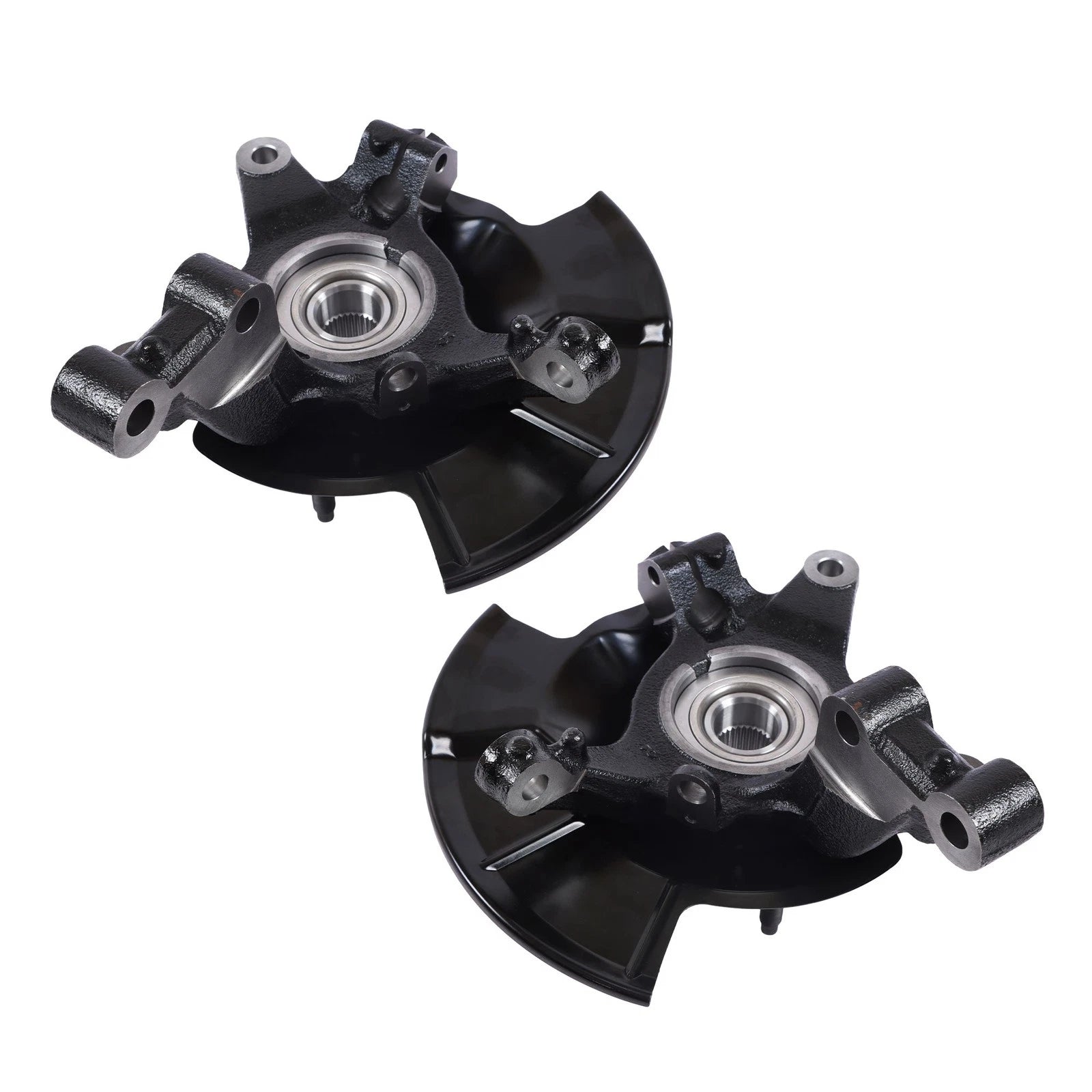 Front Left & Right Steering Knuckle & Wheel Hub Bearing for Ford Edge (2007-2014)