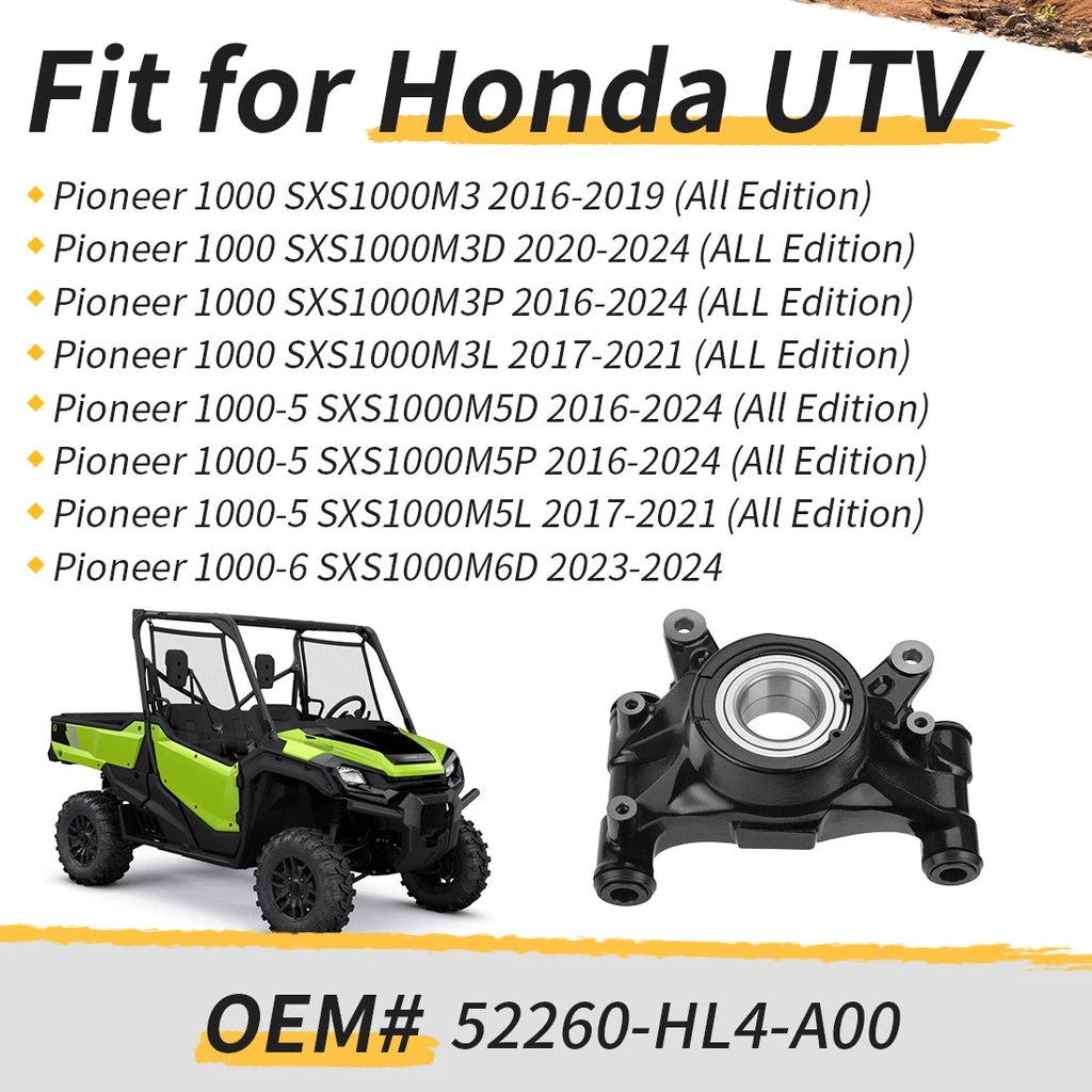 Left Rear Knuckle Kit for Honda Pioneer 1000 SXS1000M3 (2016–2024) #52260-HL4-A00