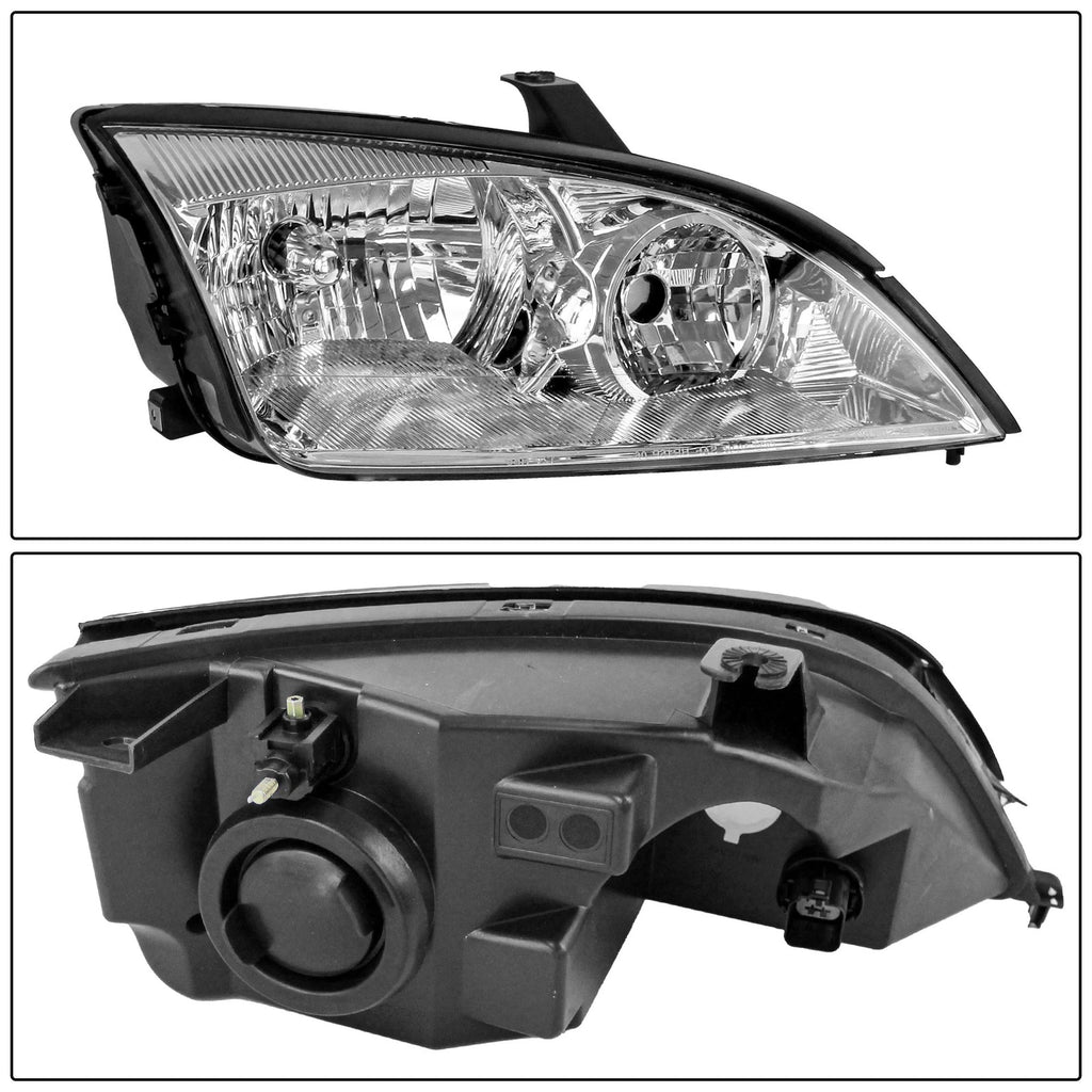 Set of 2 Halogen Headlights for Ford Focus ZX4 ST (2005–2007)