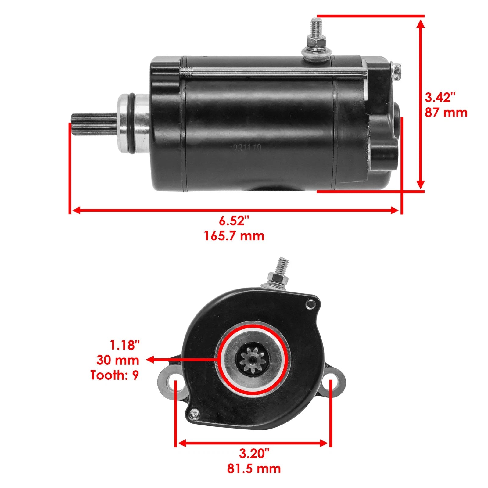 Starter for Yamaha Jetski GP760 RA760 WVT760V (1997)