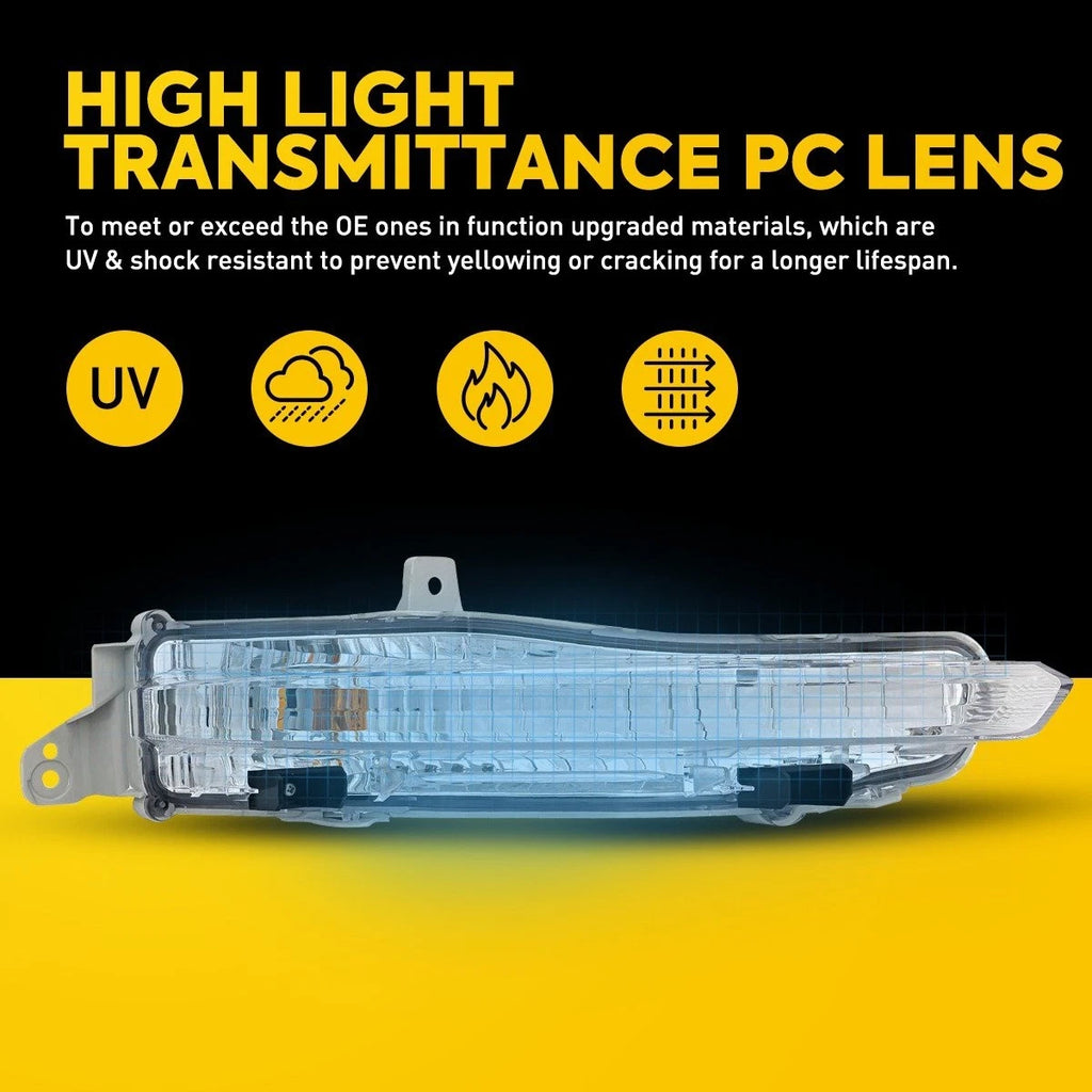 Front Right Turn Signal Light for Honda Pilot (2019–2022) Amber Halogen