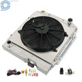3 Row Aluminum Radiator with Shroud Fan Relay Kit for Ford Falcon Mustang (1960–1966)