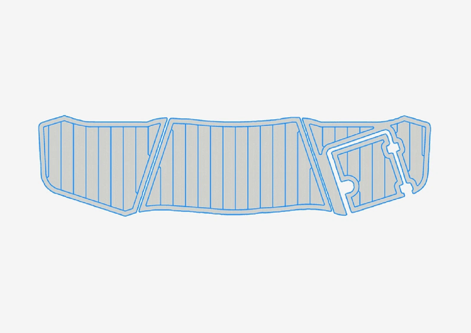 Swim Platform Pads for Chaparral 223 VRX (2018) - EVA Foam Deck Flooring