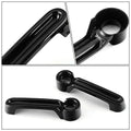 Set of 4 Black Door Handle Grab Trim Covers for Jeep Wrangler JK (2007–2017)