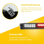 30 LEDs Brake Third Stop Light Tail for Ford F-150 (1997–2004) Black 3RD Lamp