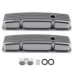 Polished Short Valve Cover for Chevy SBC 283 302 305 327 350 400 (1960–2002) w/ Bolts