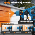 Electric Paint Sprayer for Universal Use (600W, Handheld, 4 Nozzles)