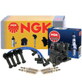 Set of 4 NGK DIS Ignition Coil Wires & Iridium IX Spark Plugs for Ford Mercury (2.0 L4)