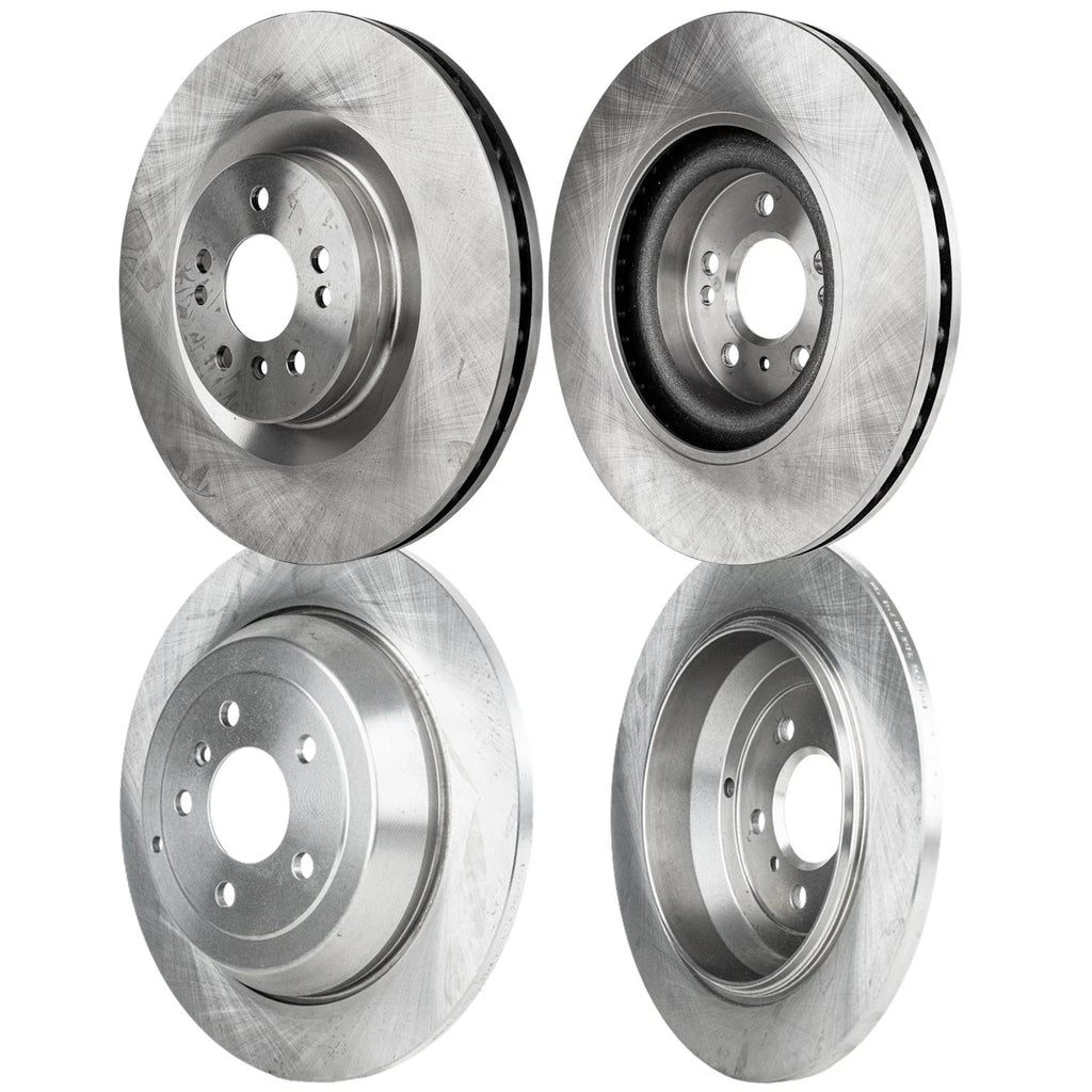 Set of 2 Front & Rear Brake Disc Rotors for Mercedes R Class R350