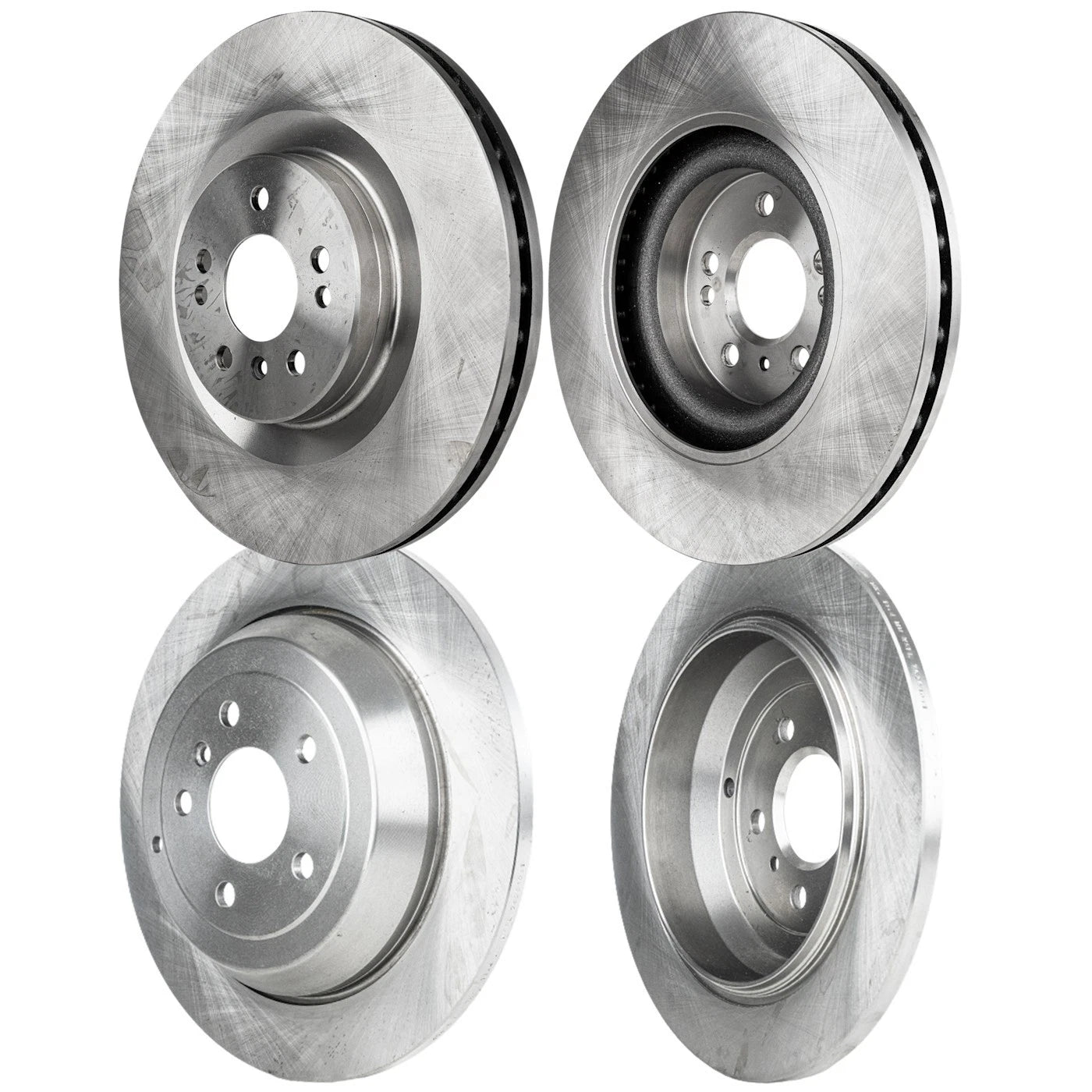 Set of 2 Front & Rear Brake Disc Rotors for Mercedes R Class R350