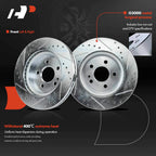 Drilled Brake Rotors & Brake Pads for Mercedes-Benz ML350 ML320 (2003–2005)