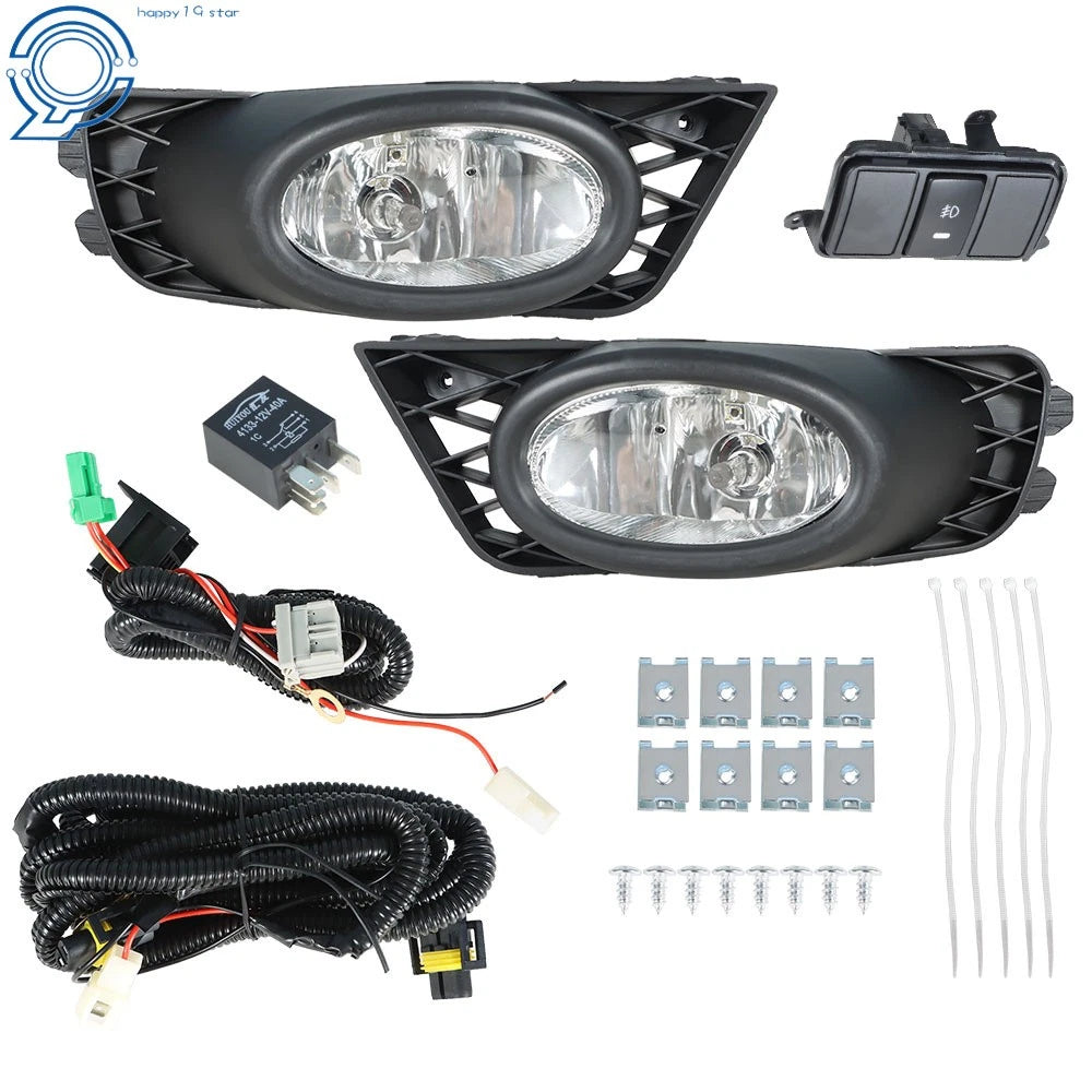 Fog Lights for Honda Civic Sedan (2009–2011) Clear Lens