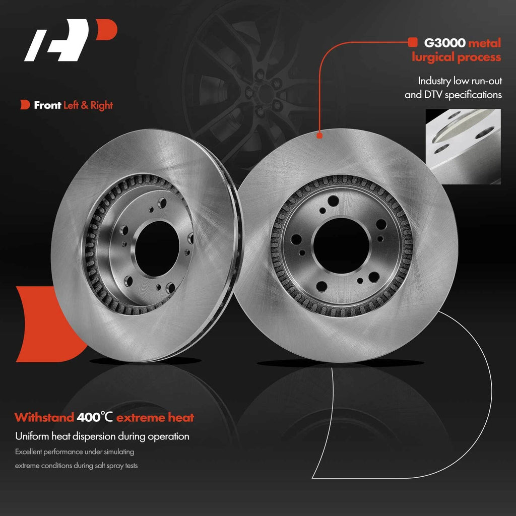 Front Disc Brake Rotors & Ceramic Pads for Honda CR-V (1997–2001)