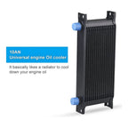 16 Rows Oil Cooler 10AN Stacked Plate for Universal Applications