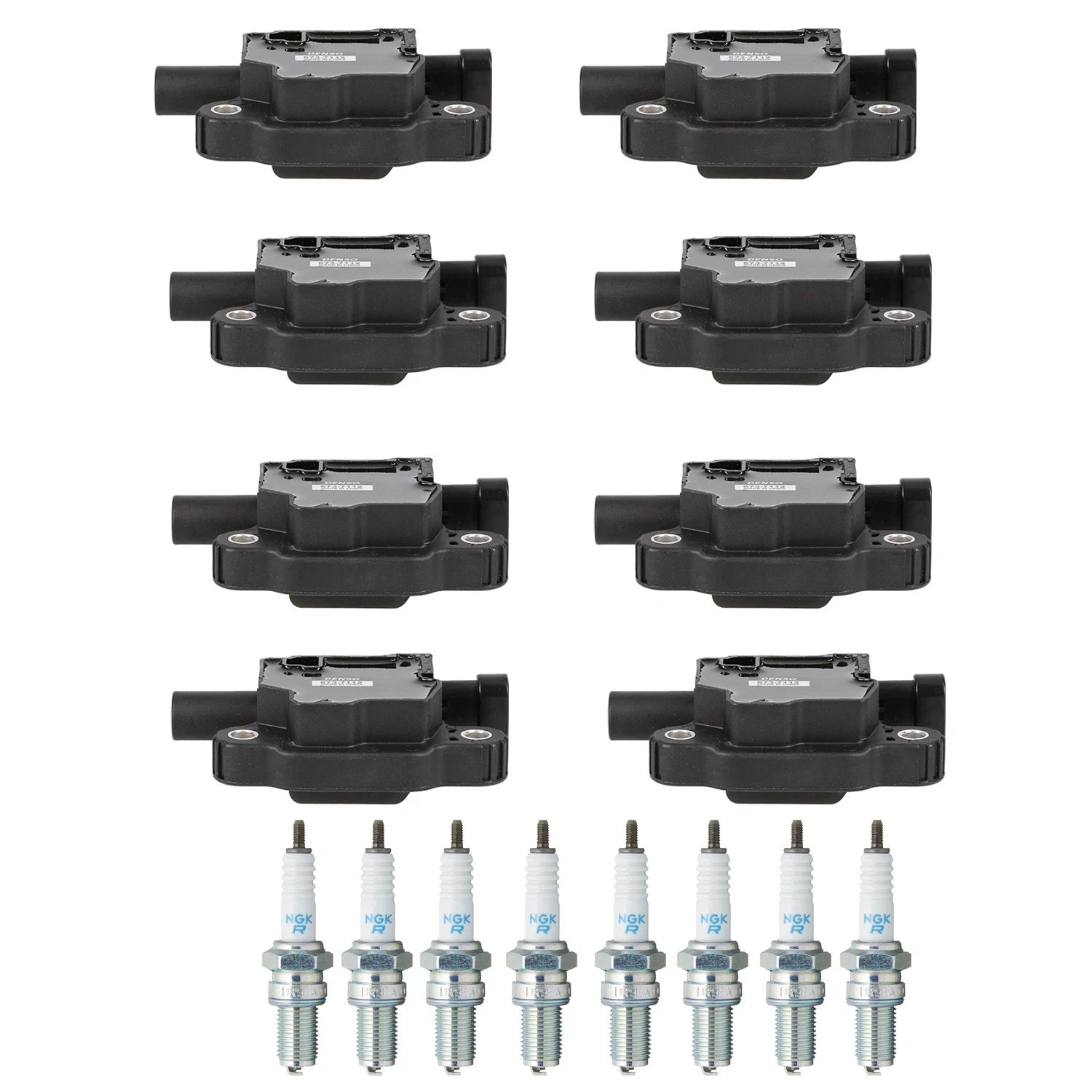 Set of 8 Ignition Coils & NGK Iridium Spark Plugs for Sierra 1500 Tahoe (2014–2019)