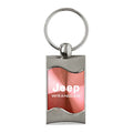 Pink Rectangular Wave Keychain - Officially Licensed for Jeep Wrangler