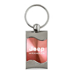 Pink Rectangular Wave Keychain - Officially Licensed for Jeep Wrangler