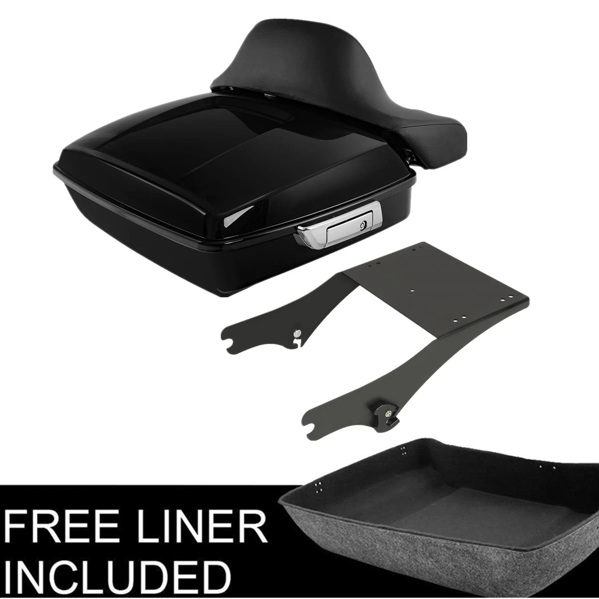 Chopped Trunk Pad Mount Rack for Harley Touring Electra Road Glide (1997–2008)