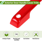 Set of 1 Exterior Door Handle Cover Trim for Ford Bronco (2021–2025) Red ABS